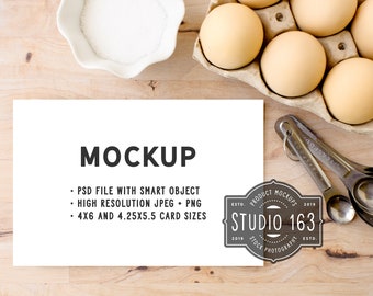 Download Recipe Card Mockup Etsy