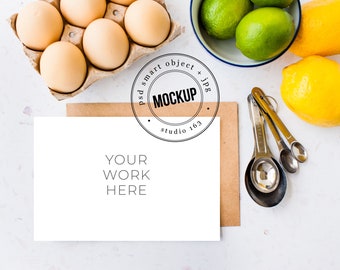 Recipe Card Mockup Etsy