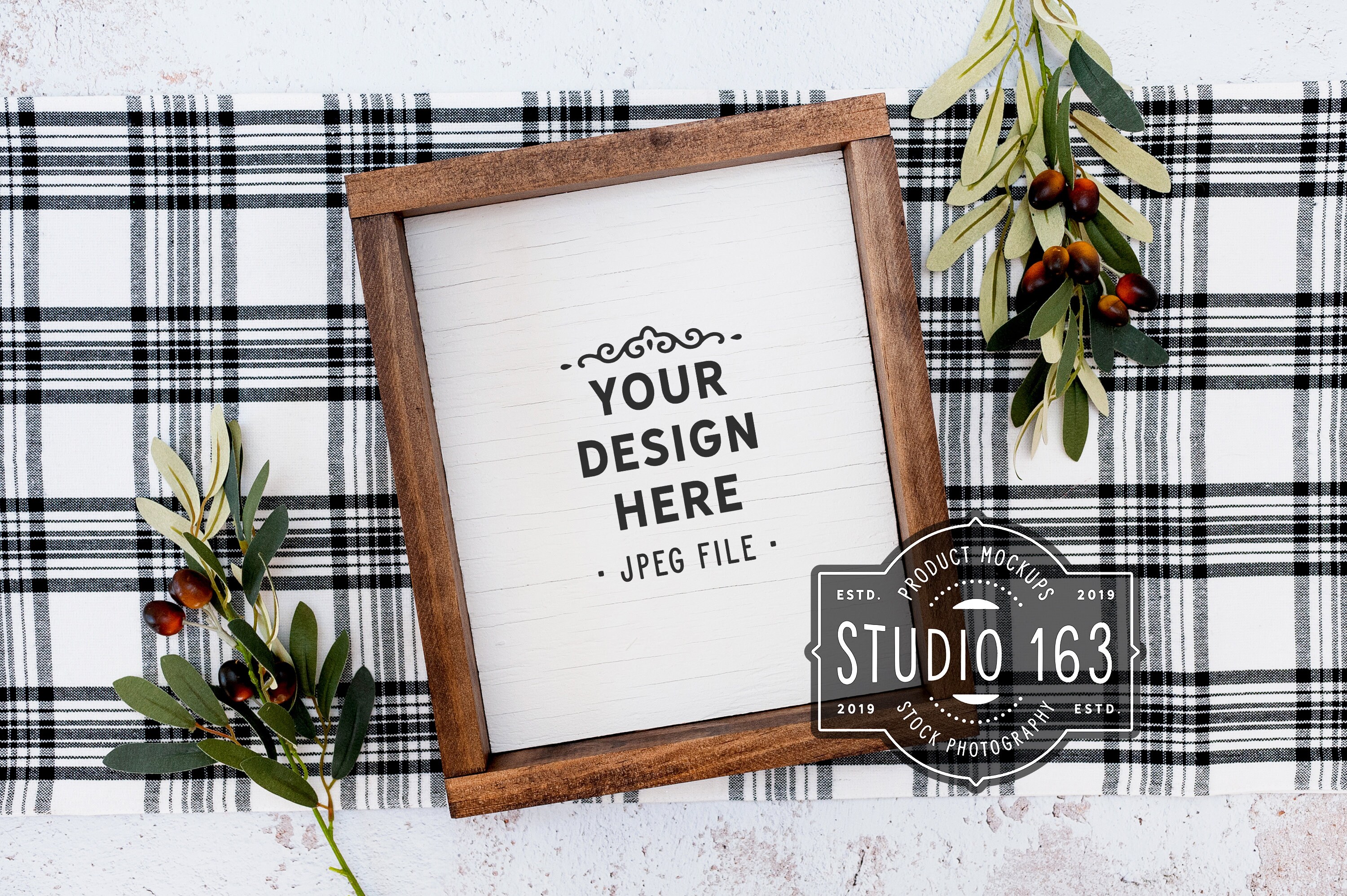 Download 8x10 Wood Sign Mockup Blank Wood Sign Farmhouse Style Sign | Etsy