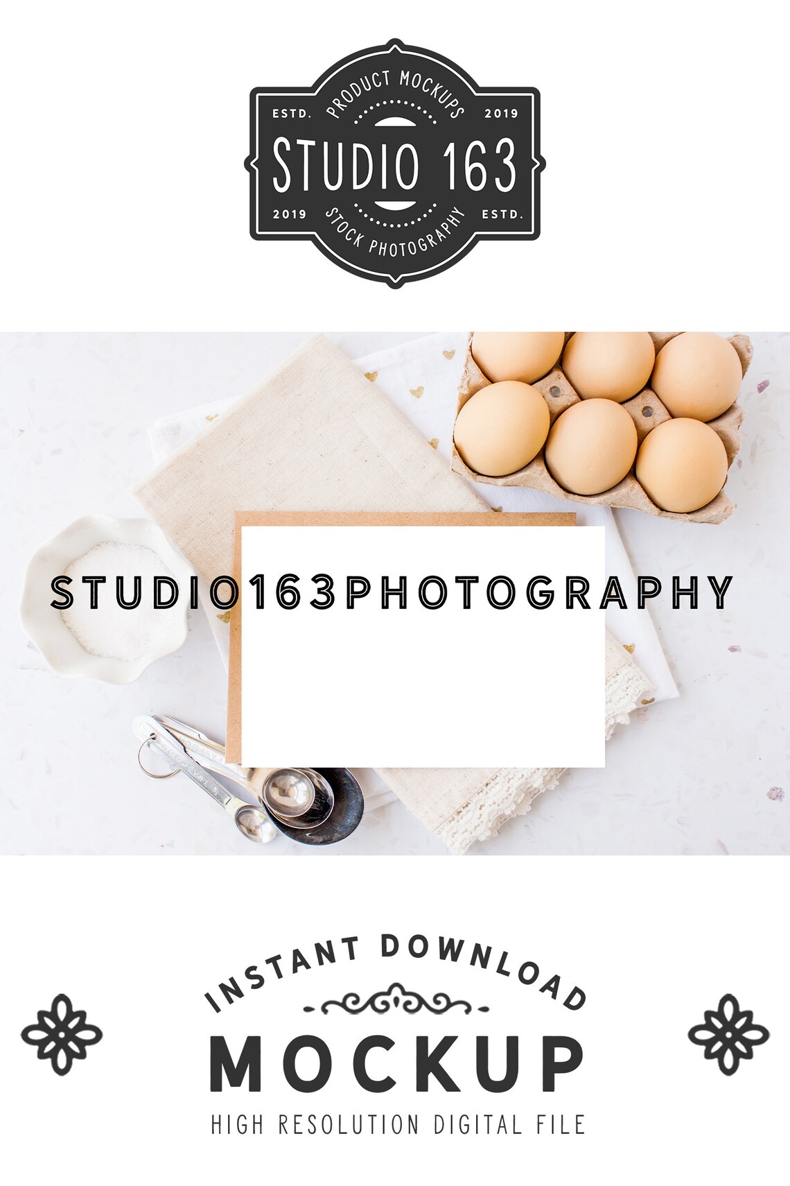 Download Recipe Card Mockup 4x6 Card Mock Up 4x5 Card Table Card | Etsy
