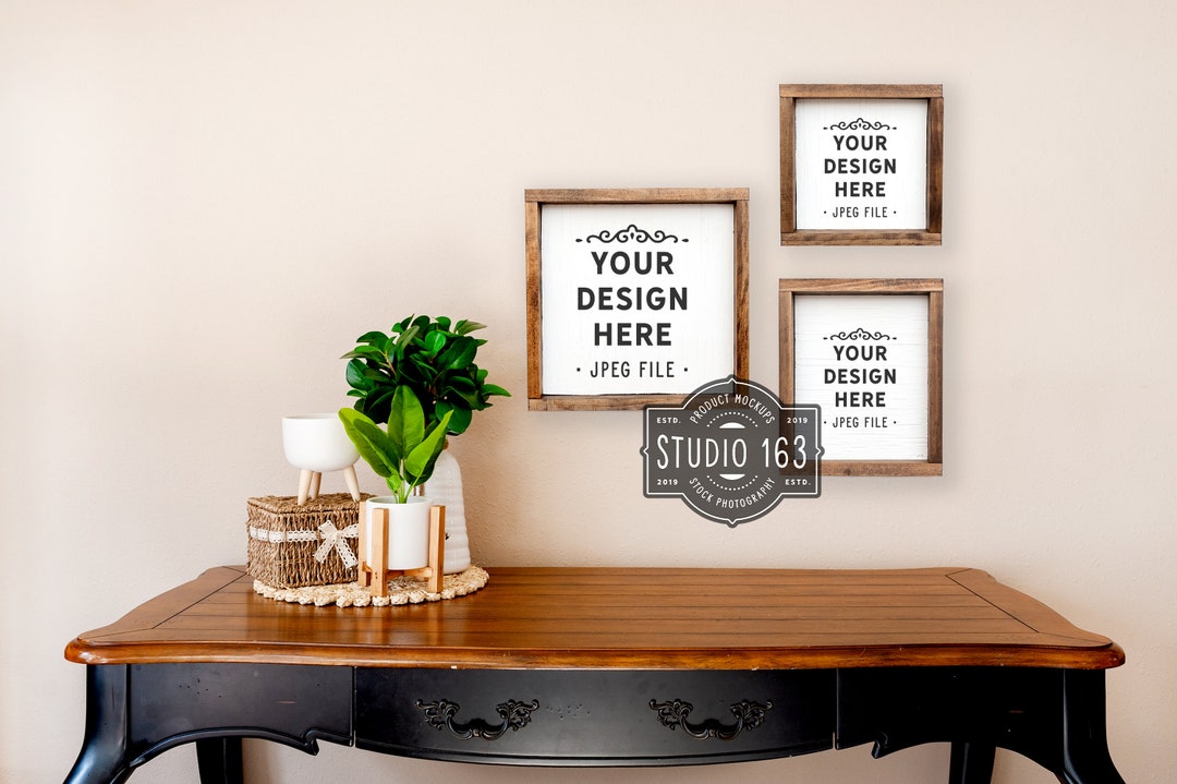 12x12 Sign Mockup Wood Farmhouse Sign Blank Wood Sign Wall - Etsy