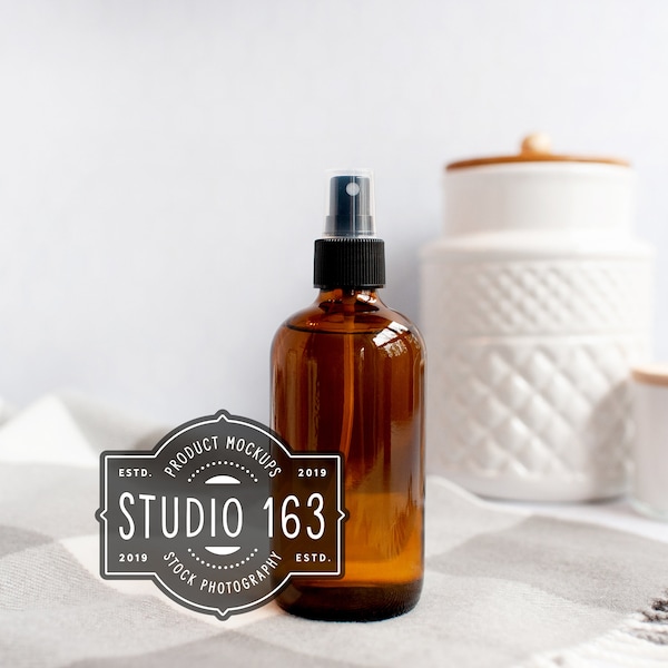 Amber Bottle Mockup, Oils Mockup, Blank Spray Bottle, Stock Photo, JPEG, INSTANT DOWNLOAD