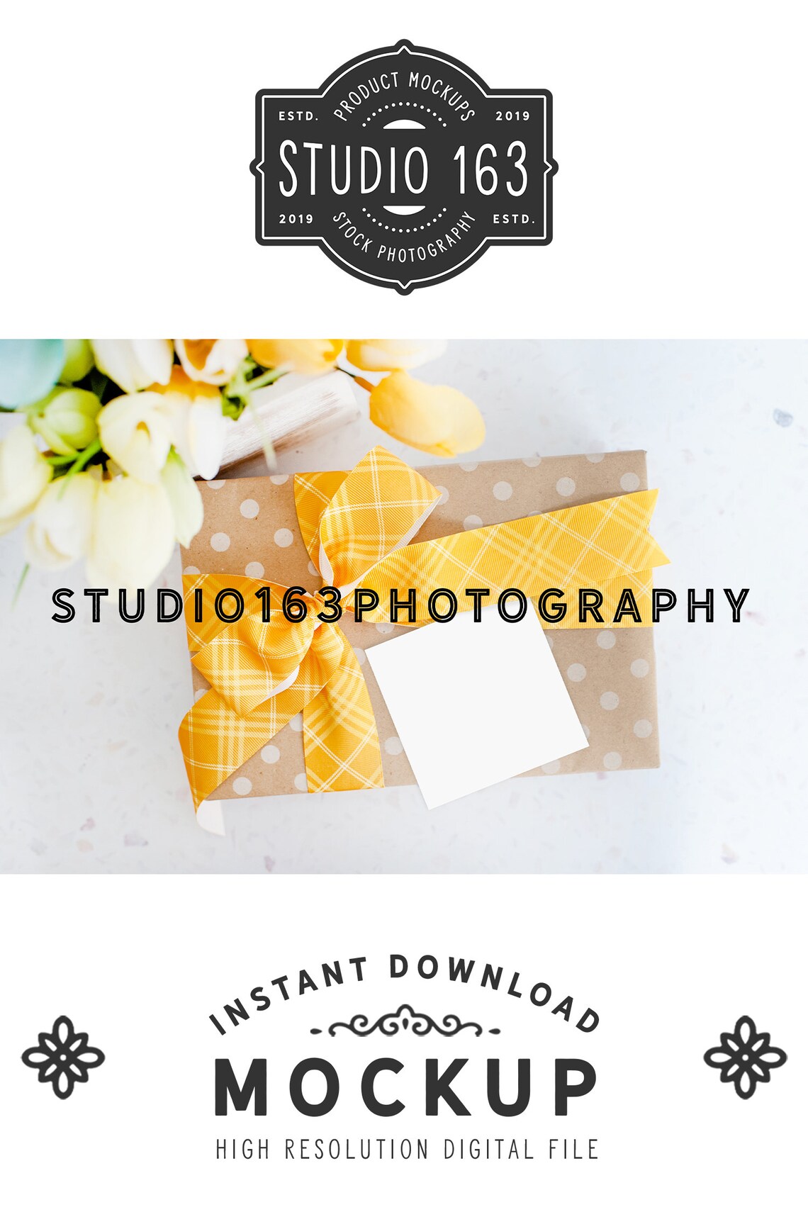 Square Gift Tag Mockup Square Bag Favor Sticker Label Mockup - Etsy