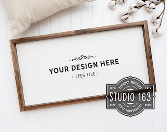 12x24 Wood Sign Mockup, Blank Wood Sign, Farmhouse Style Sign Mockup, Styled Stock Photography, Add Your Design, JPEG, INSTANT DOWNLOAD