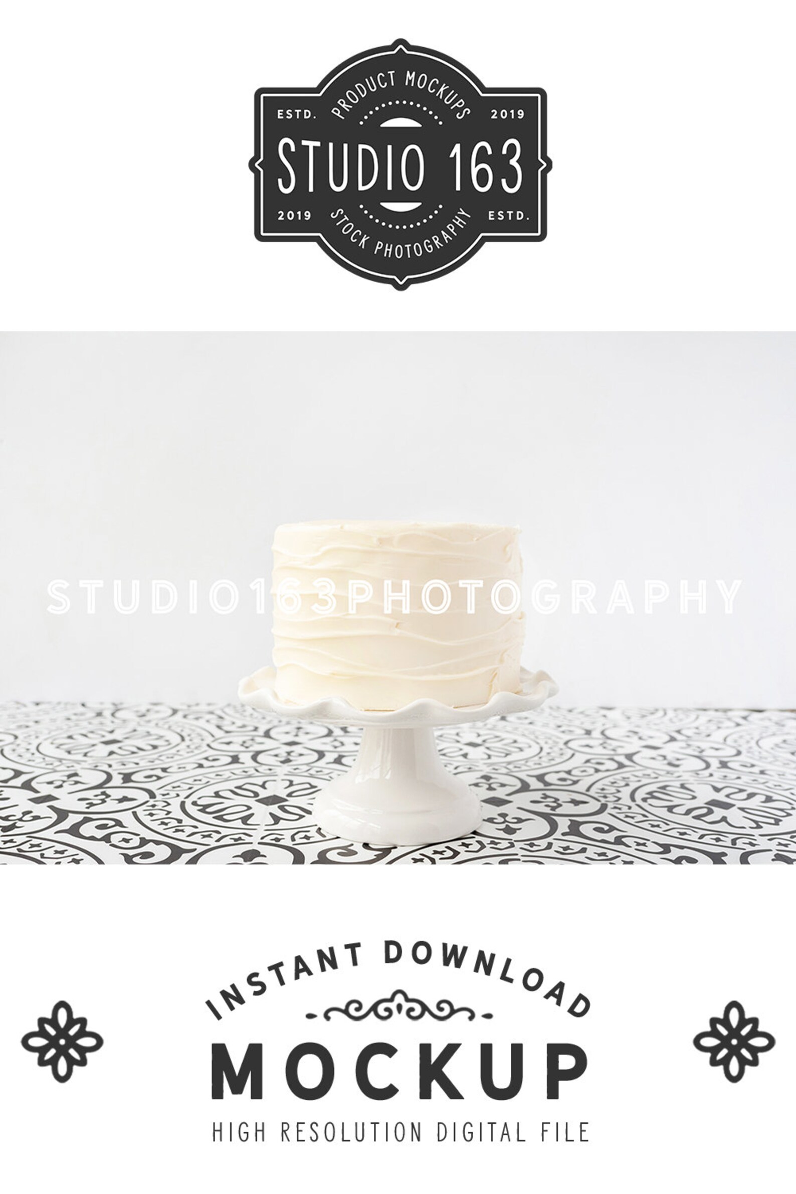 Download Cake Topper Mockup Cake Photo Cake Mockup Blank Cake | Etsy