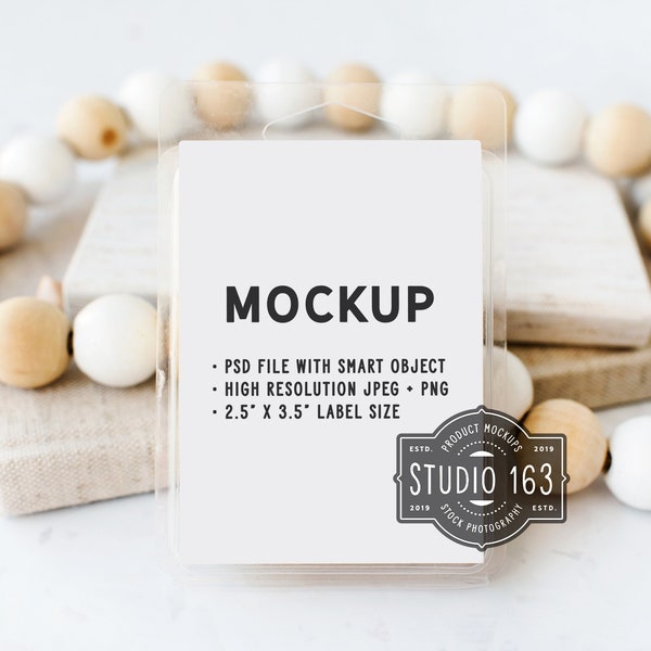 Wax Melts Mockup | Candle Label Mockup | Candle Wax Melts Mockup | Styled Stock Photo