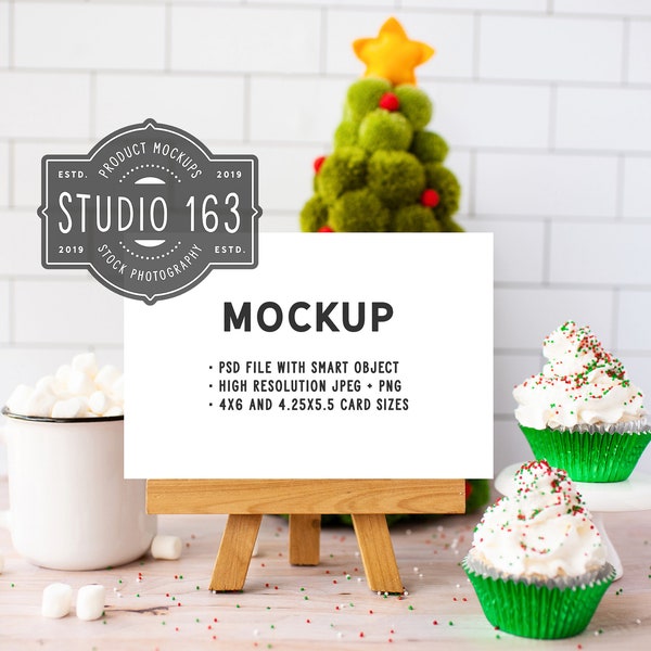 Recipe Card Mockup, 4x6 Card Mock Up, 4x5 Card, Table Card Mockup, Flat Lay, Styled Stock Photo, Kitchen, PSD, INSTANT DOWNLOAD