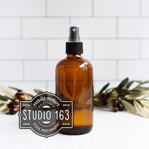 Amber Bottle Mockup, Oils Mockup, Blank Spray Bottle, Stock Photo, JPEG, INSTANT DOWNLOAD