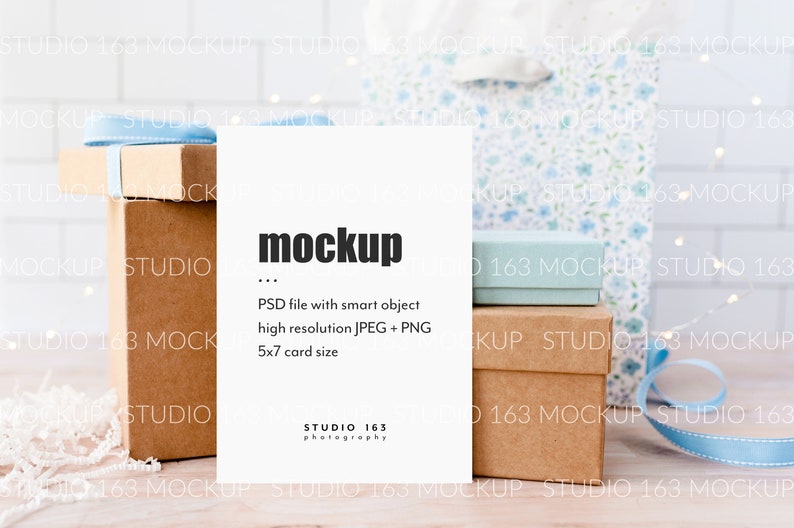 Download 5x7 Card Mockup Greeting Card Mockup Wedding Stationery | Etsy