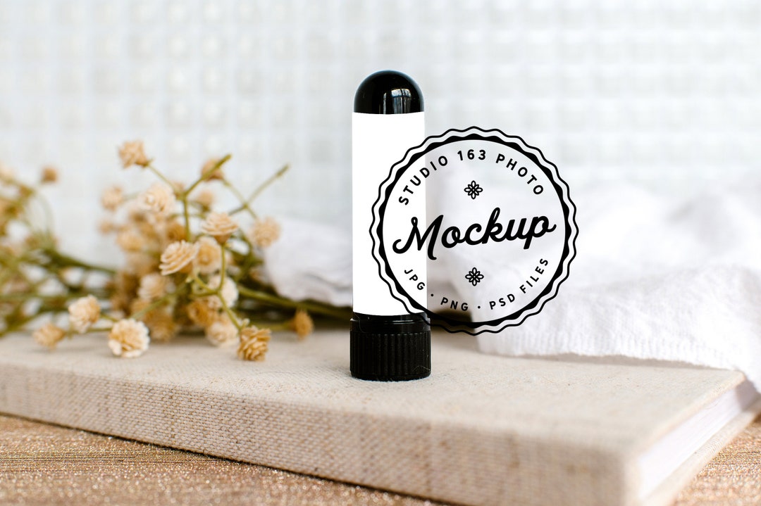 Black Nasal Inhaler Mockup: Oils Label Mockup (digital Download) - Etsy