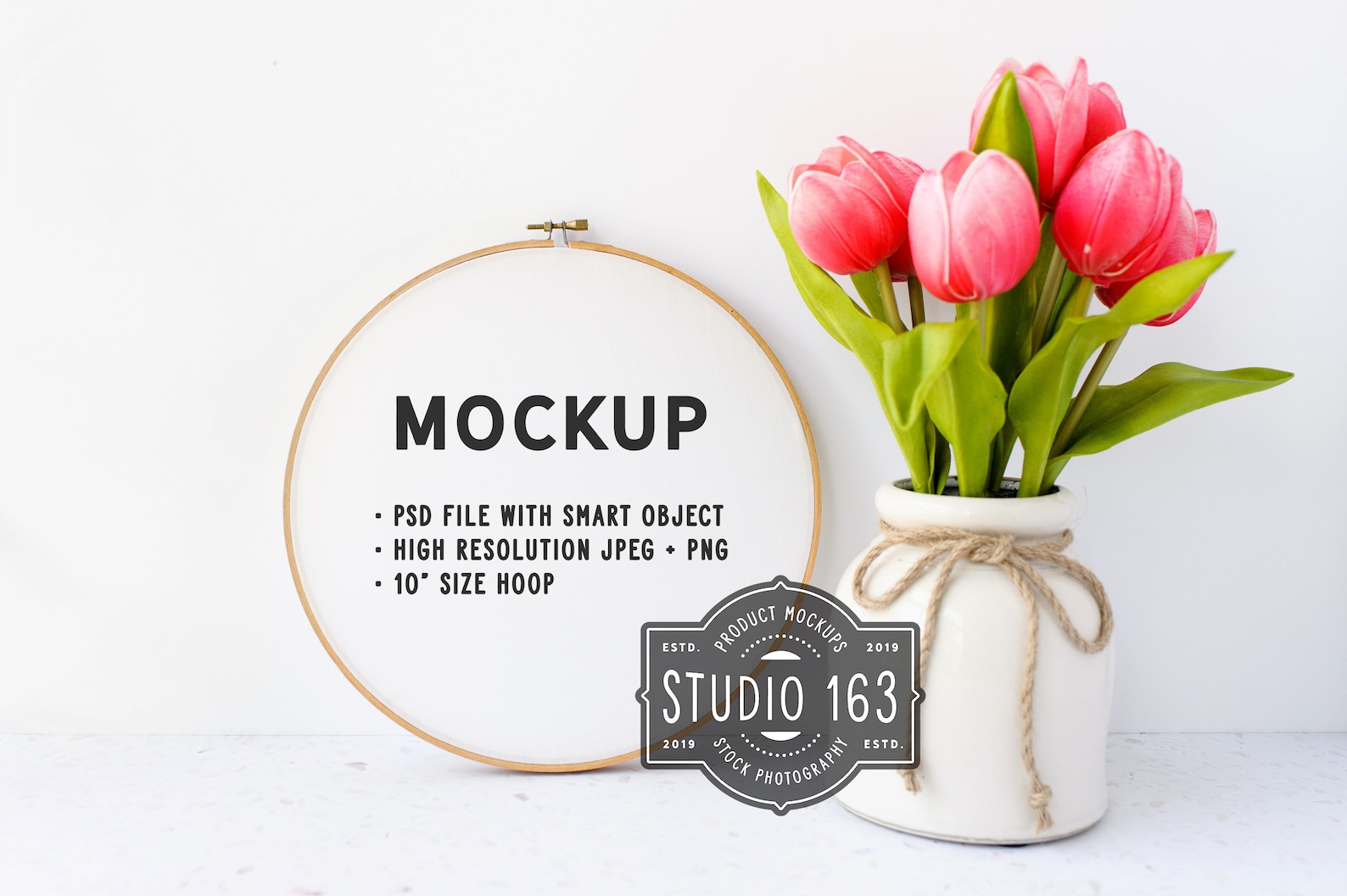 Download Embroidery Hoop Mockup Round Embroidery Cross Stitch ...