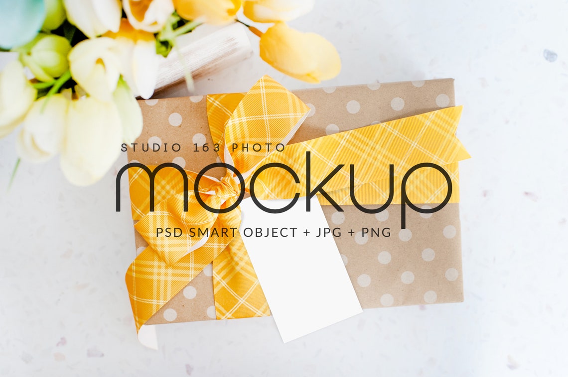 2 x 35 Geschenkanhänger Mockup quadratische Tasche | Etsy