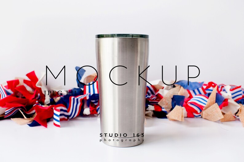 Download Stainless Steel Insulated Tumbler Mockup Blank Silver Mug | Etsy
