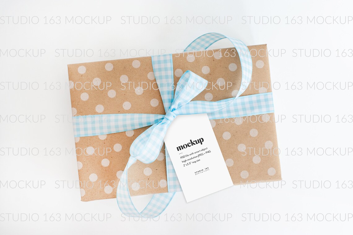 Download Gift Favor Tag Mockup 2x3.5 Sac Sticker Label Mockup Kraft | Etsy