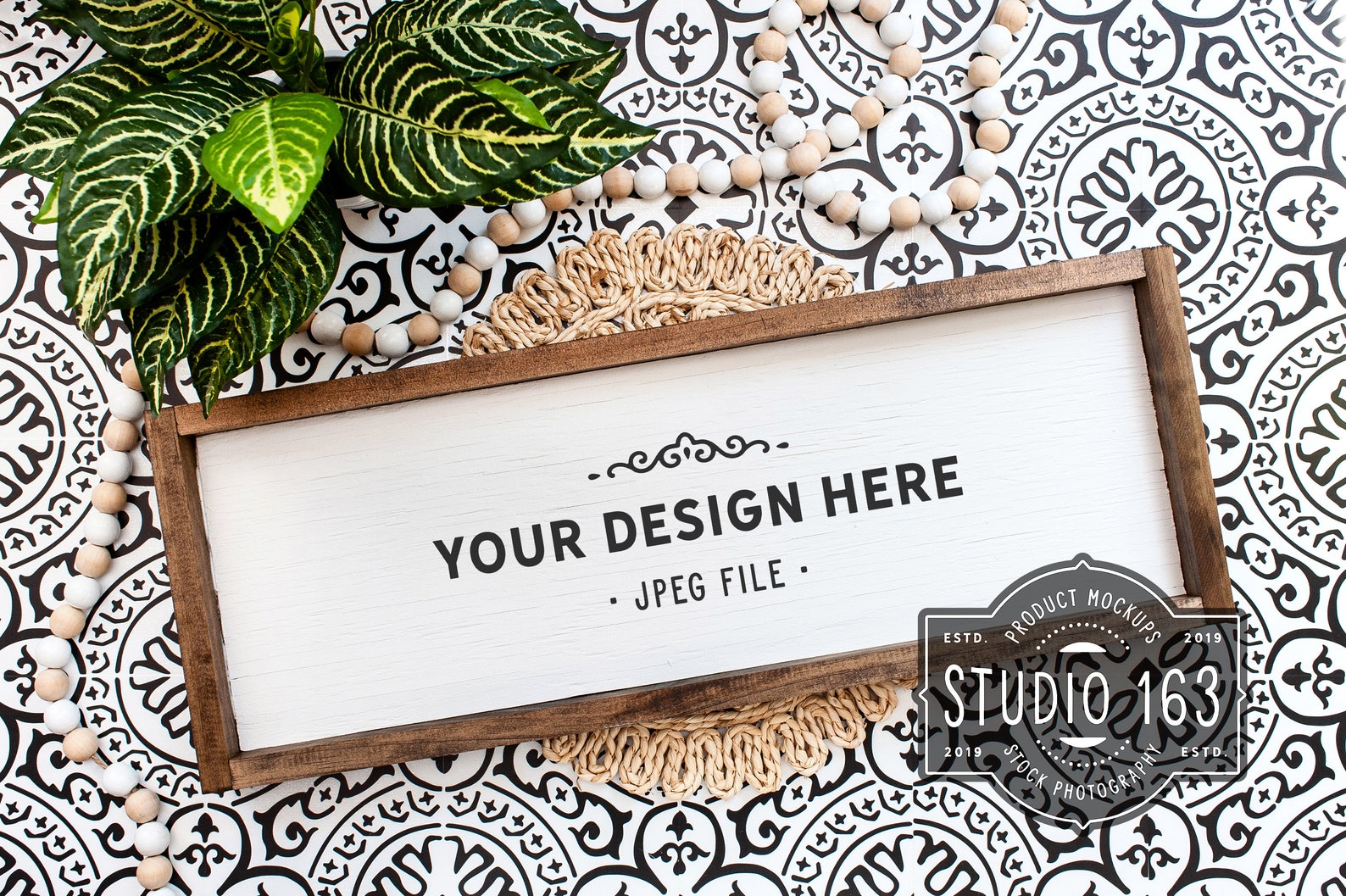 Download 8x24 Wood Sign Mockup Blank Wood Sign Wood Frame Vintage | Etsy