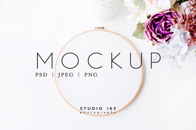 Download Embroidery Hoop Mockup Round Embroidery Cross Stitch Pattern | Etsy