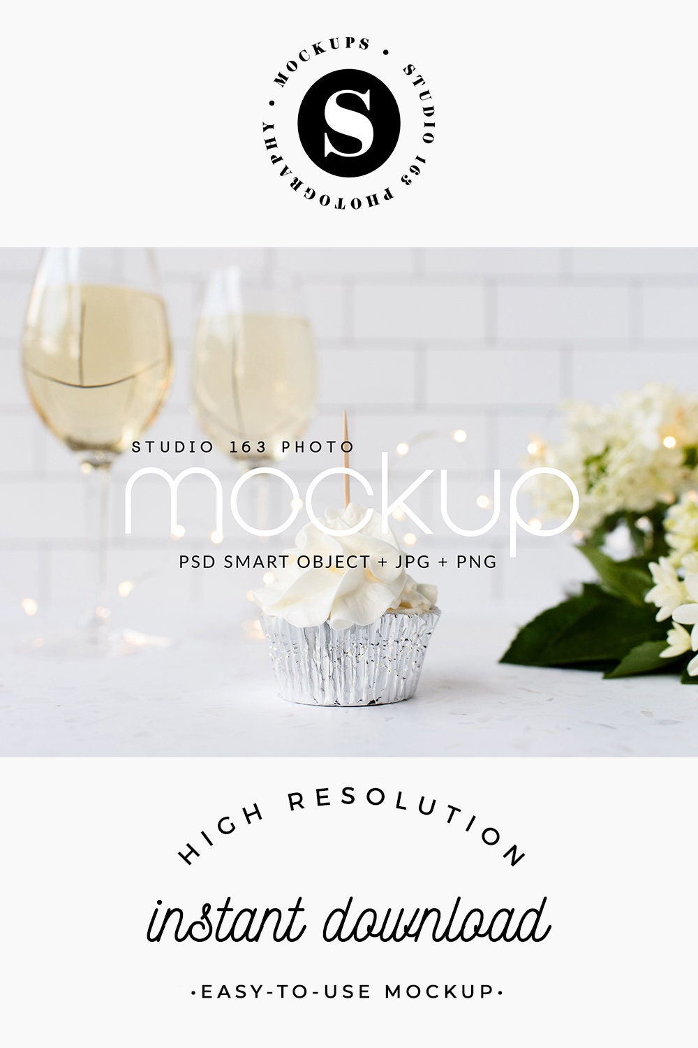 Download Cupcake Topper Mockup Cupcake Mockup Styled Stock Photo | Etsy