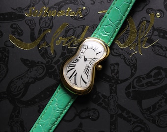 1990s Unworn Salvador Dali deadstock sticker back melting watch