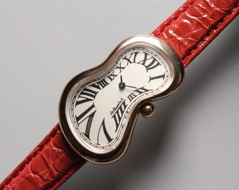 Rare Rose gold pink Salvador dali softwatch medium