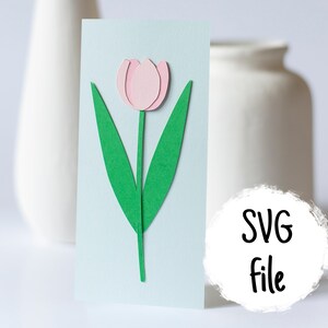 Tulip SVG digital file for Cricut PNG/EPS spring floral