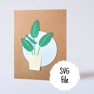 Banana Palm SVG Arrangement für Cricut EPS/PNG inklusive
