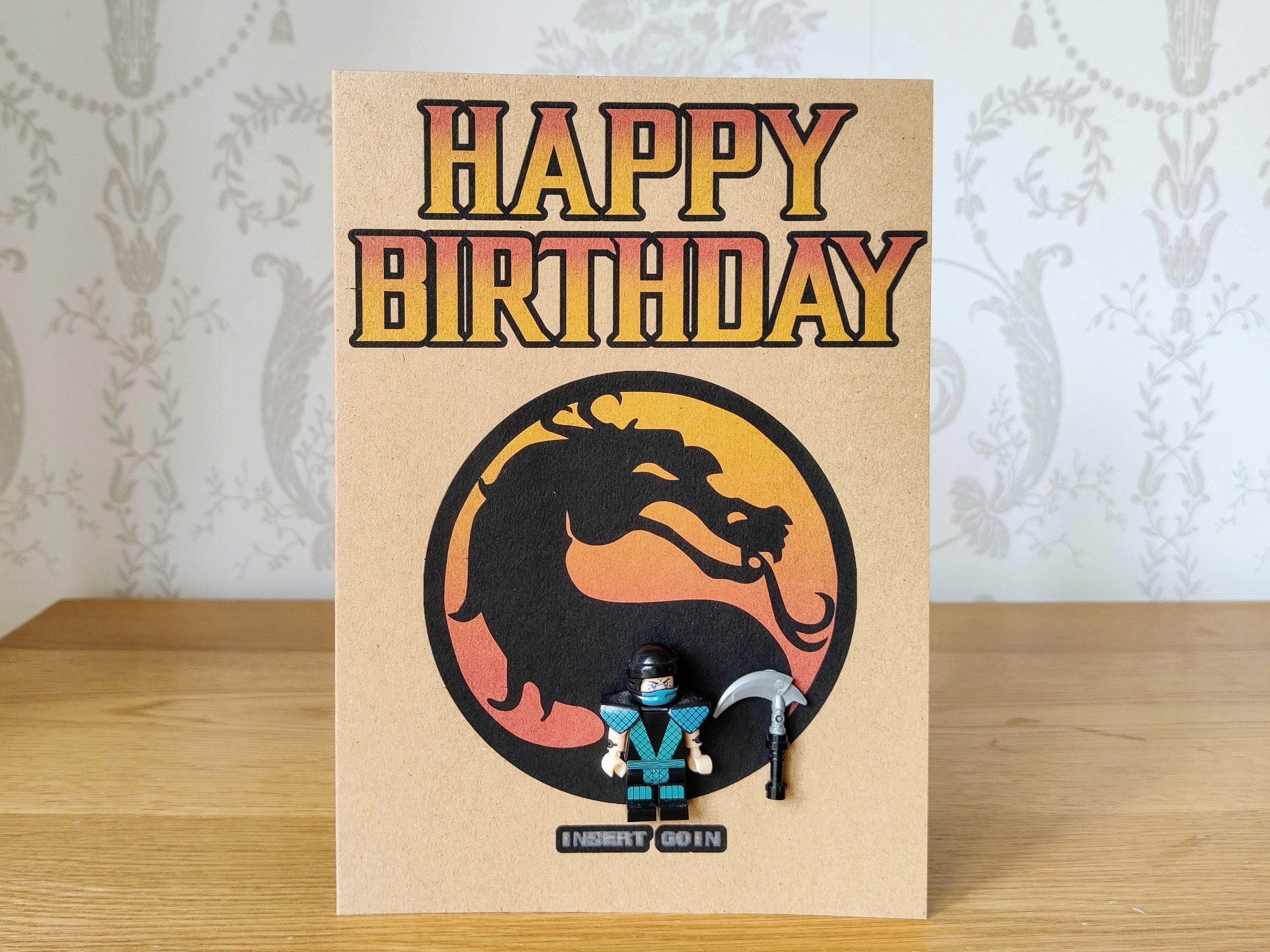 Mortal Kombat Minifigure Birthday Card | Etsy