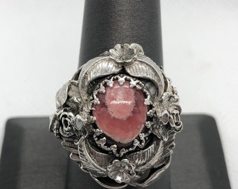 Rhodochrosite Ring