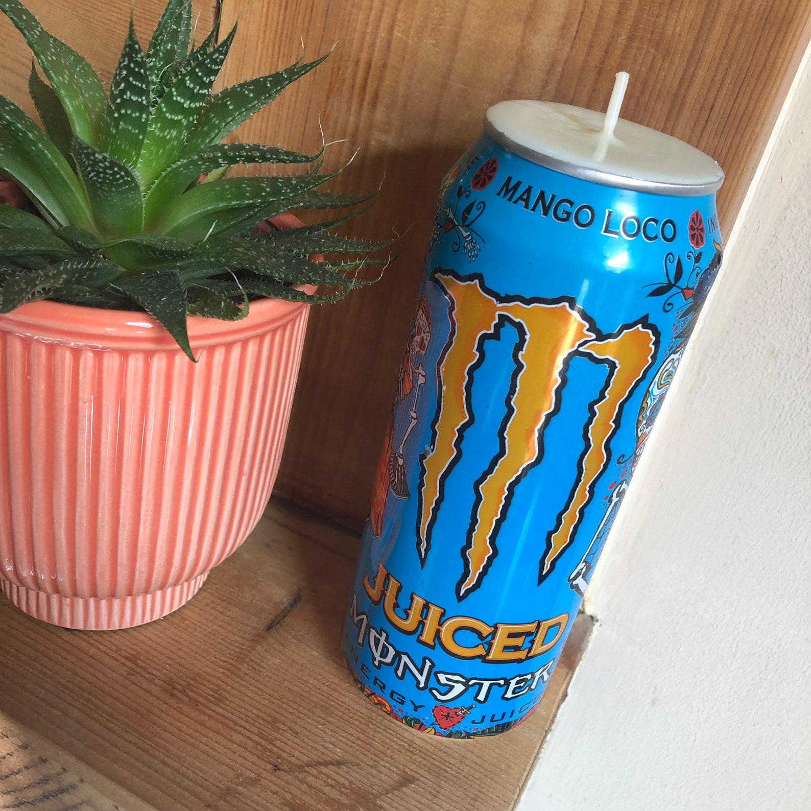 Monster candle Upcycled energy drink scented candle gift Etsy