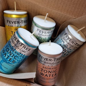 Fever Tree Upcycle Scented Candle Full Set X4 Gin In A Tonic Yankee Fever Tree Upcycle Scented Candle Full Set X4 Gin In A Tonic Yankee