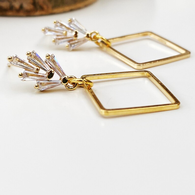 Frosty Square Studs