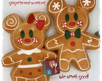 mickey and minnie gingerbread plush