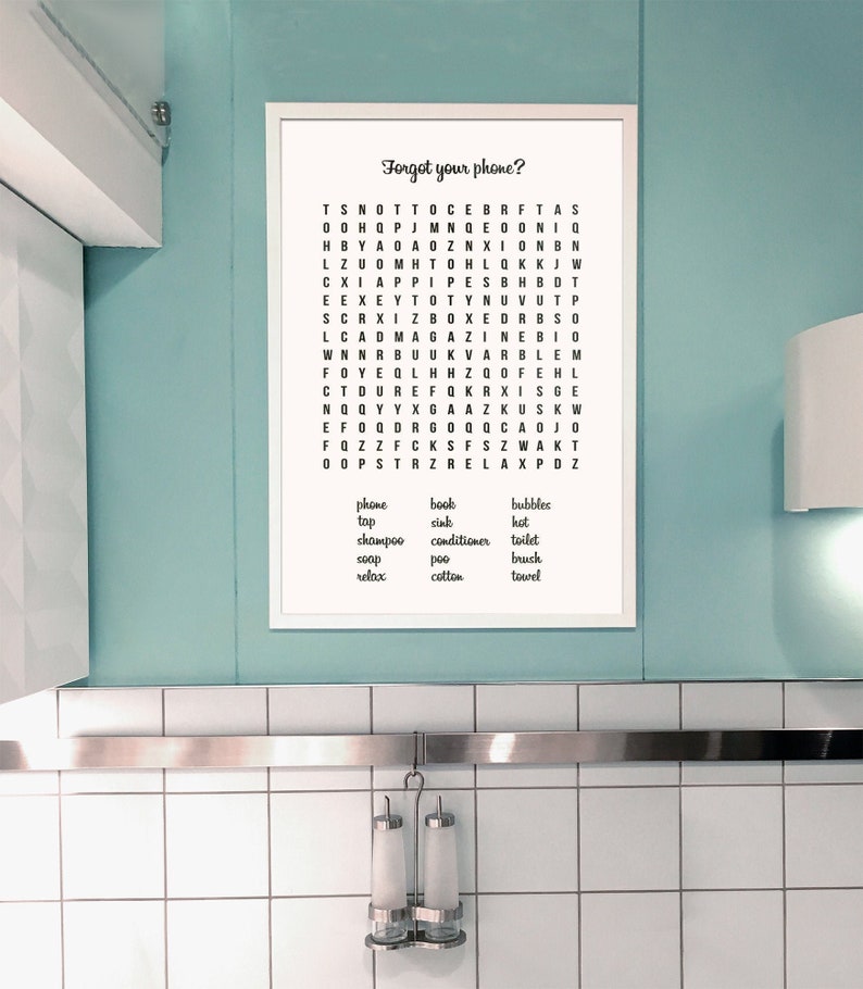 digital printable poster word search poster a3 a4 a5 etsy