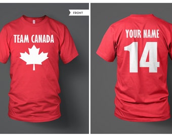 Custom Team Canada jersey t-shirt, Family T-Shirts, Mommy Daddy Baby Kid family shirts, Matching Family Shirts, Family tshirts