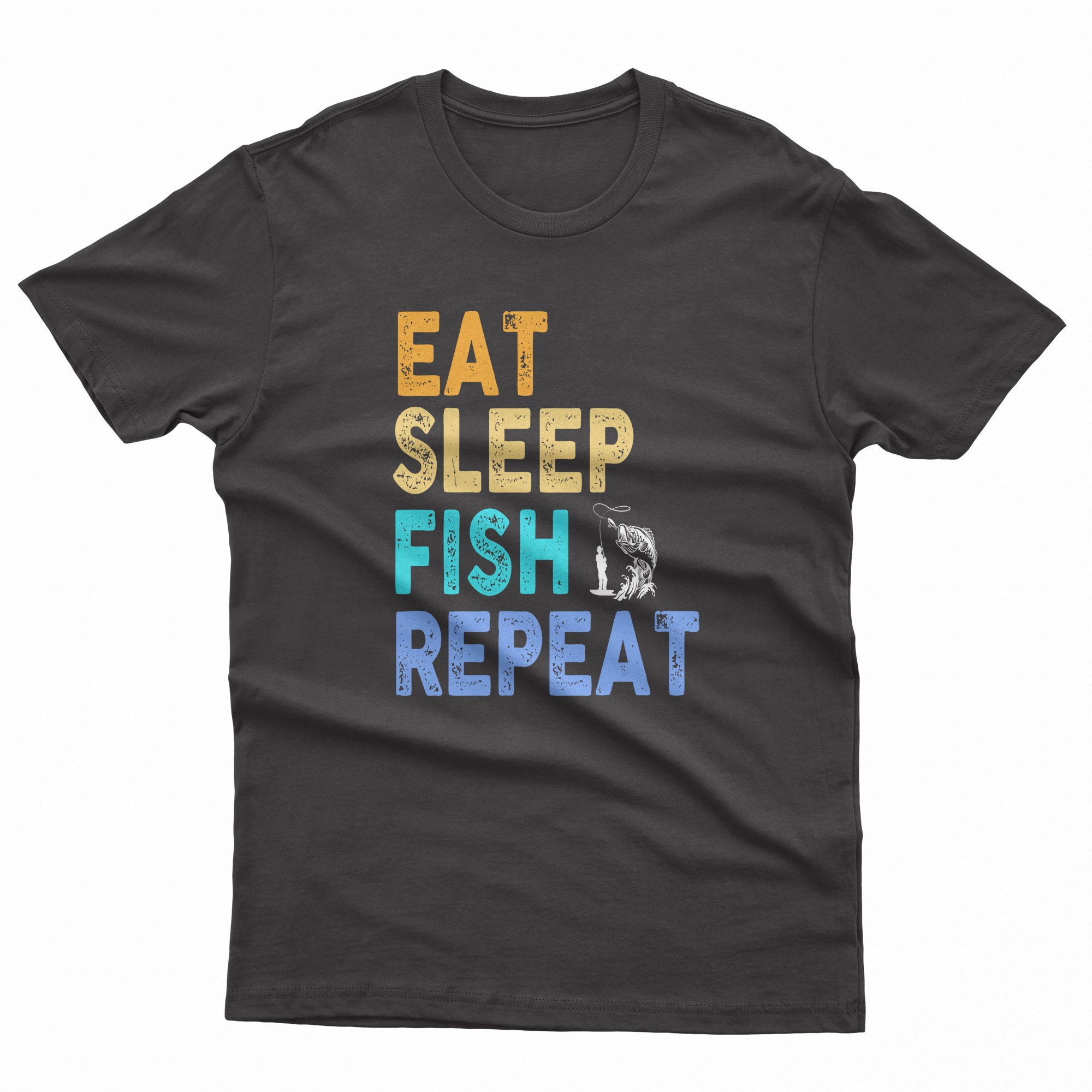 Eat Sleep Fish Repeat Fishing Hoodies or T-shirt Customizable - Etsy Canada