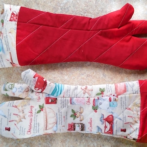 Extra Long Oven Glove PDF Sewing Pattern - Oven mitts - Gifts for bakers -digital download