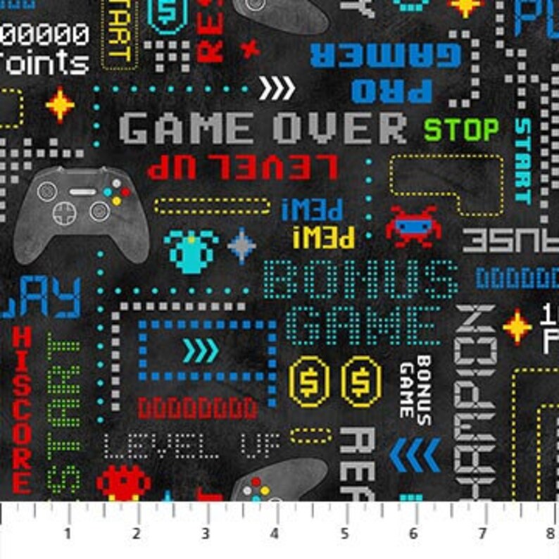 Retro Gaming Print, 8-bit Pixel Art, 24571-99, the Gaming Zone ...