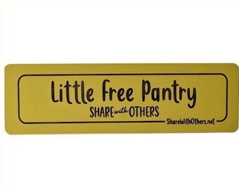 Little Free Pantry Plaque from the Family of the Founder of the Little Free Library Movement