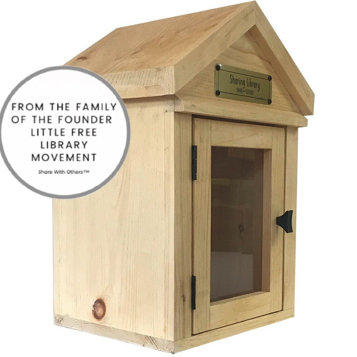 The Compact Little Library - No Plaque - With Pole Topper