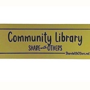 Community Library Plaque from the Family of the Founder of the Little Free Library Movement