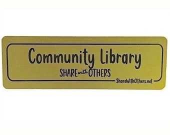 Community Library Plaque from the Family of the Founder of the Little Free Library Movement