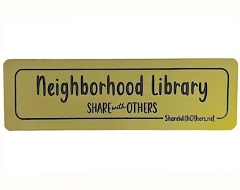 Neighborhood Library Plaque from the Family of the Founder of the Little Free Library Movement