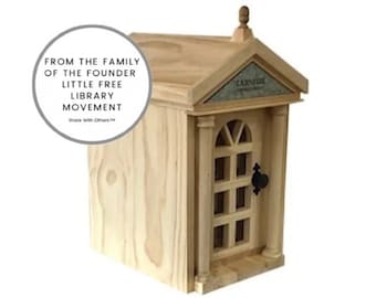 Carnegie Compact Library with FREE shipping & FREE Plaque from the Family of the Founder of the Little Free Library Movement