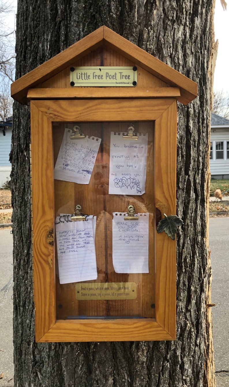 Little Free Poet Tree with FREE Shipping from the Family of the Founder of the Little Free Library Movement image 2