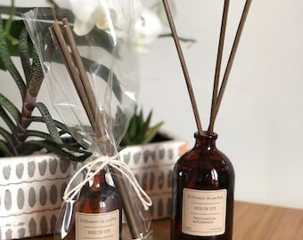 Diffuseur de parfum Vanille – Bouquet parfumé artisanal – Parfum d’ambiance gourmand et naturel