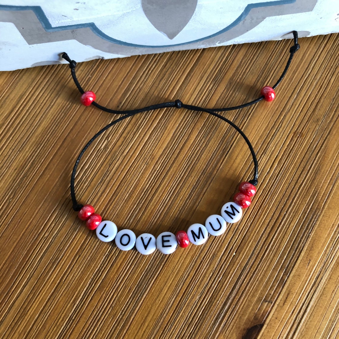 Pulsera de mensaje del Día de mamá/madre Etsy