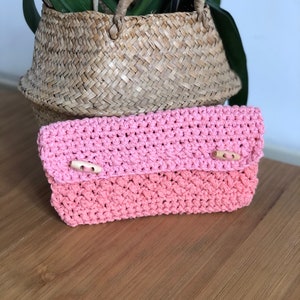 Crochet pouch / bag / makeup bag