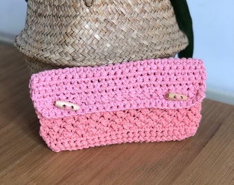 Pochette / Trousse / Trousse maquillage au crochet