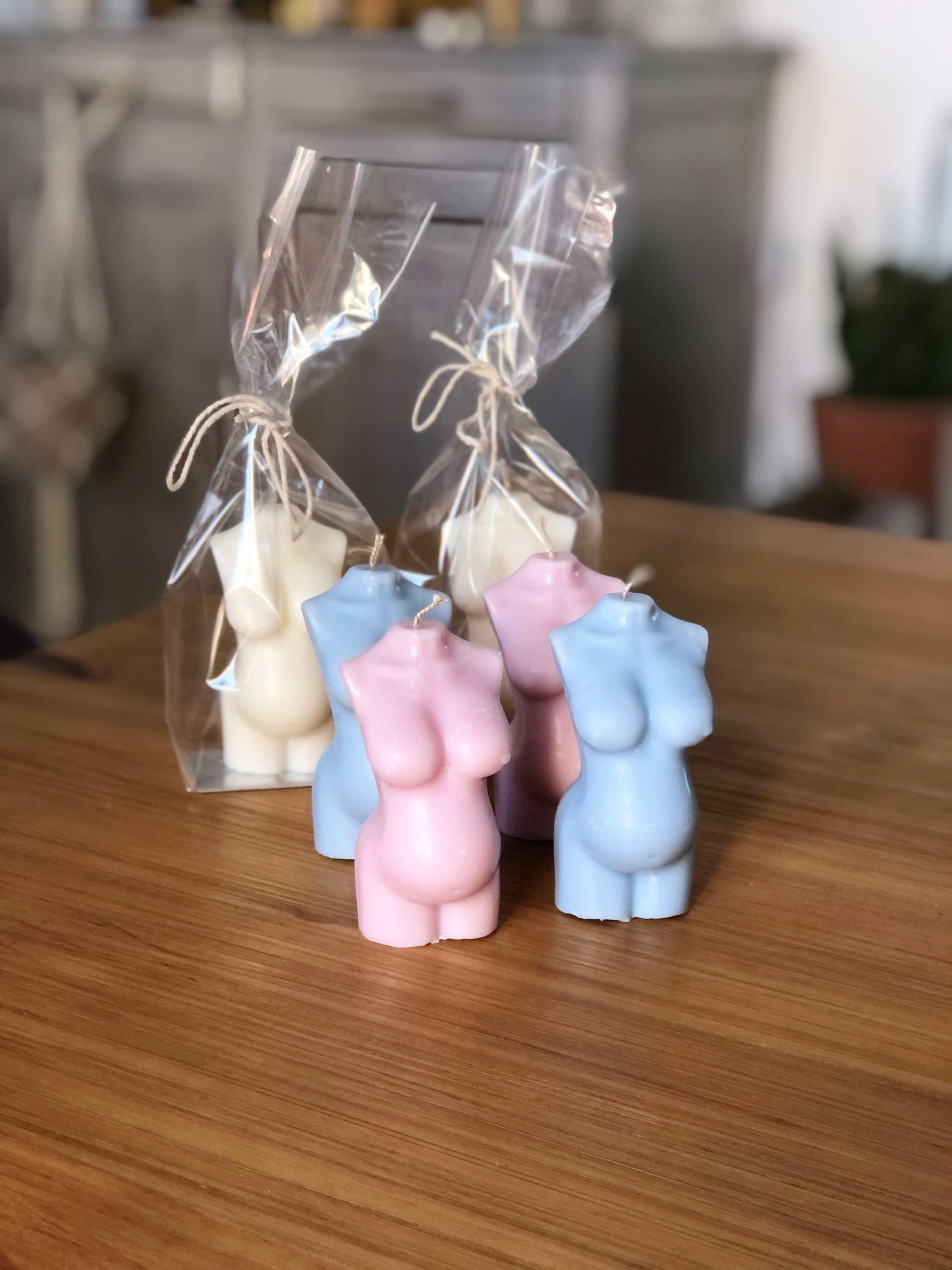 Bougie Décorative Buste Femme Enceinte #gender Reveal