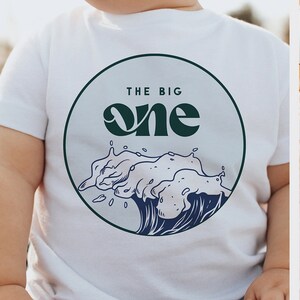 The Big One Editable Shirt Design Template, PNG Shirt Graphic Retro Surfing Boy Beach Editable Digital Template Instant Download 213