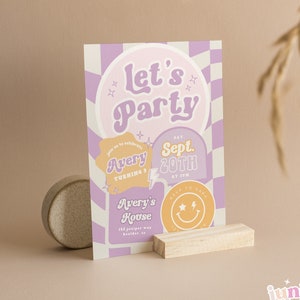 Editable Smile Face Invite Smile Face Birthday Emoji Invitation